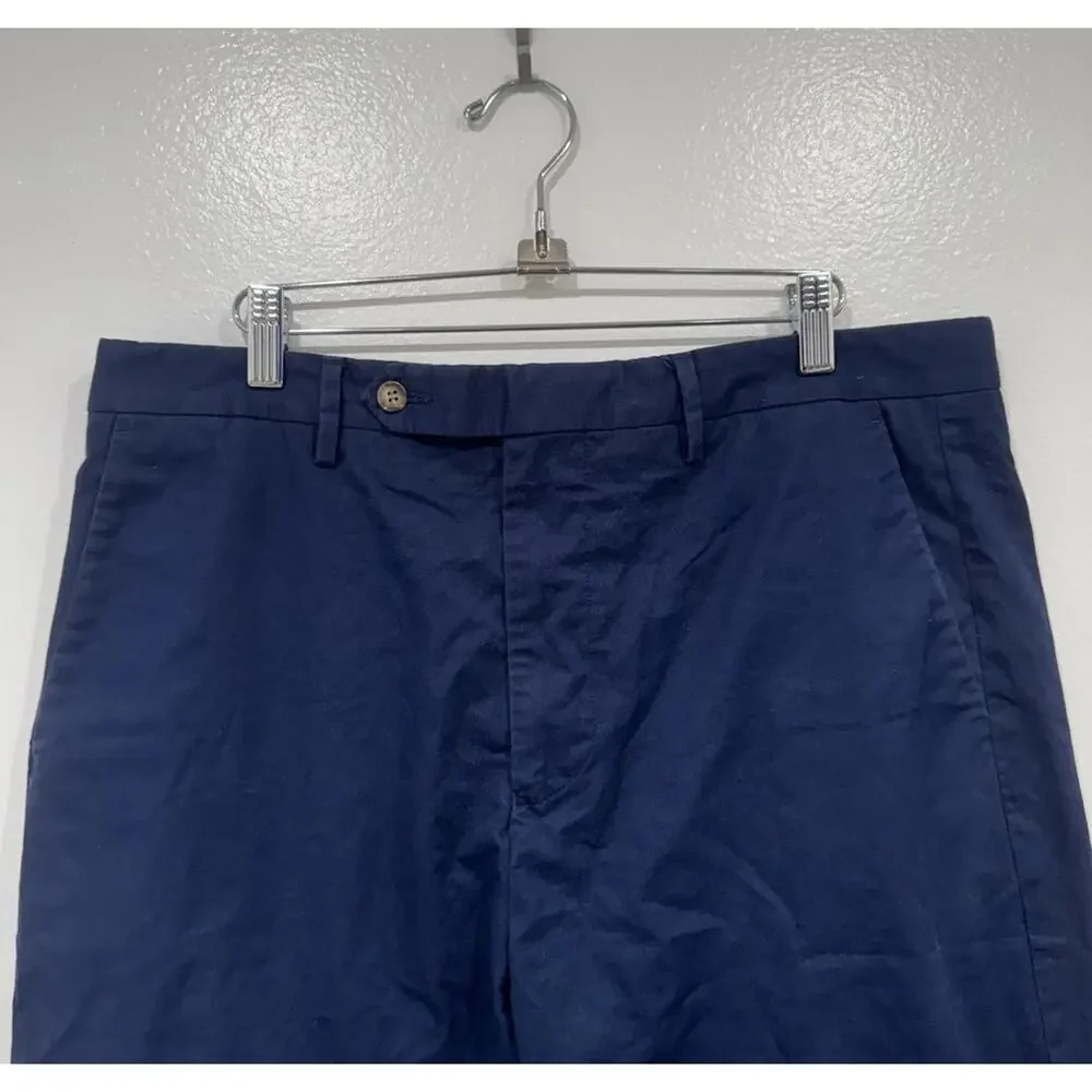 Reiss Navy Blue Pants Men’s‎ Size 34 Antibe Cotton Blend Casual Everyday Preppy